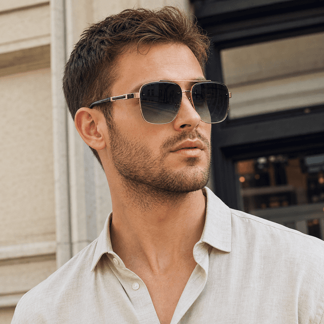 Men Metal Sunglasses - Everyday Use, Practical Product Listing