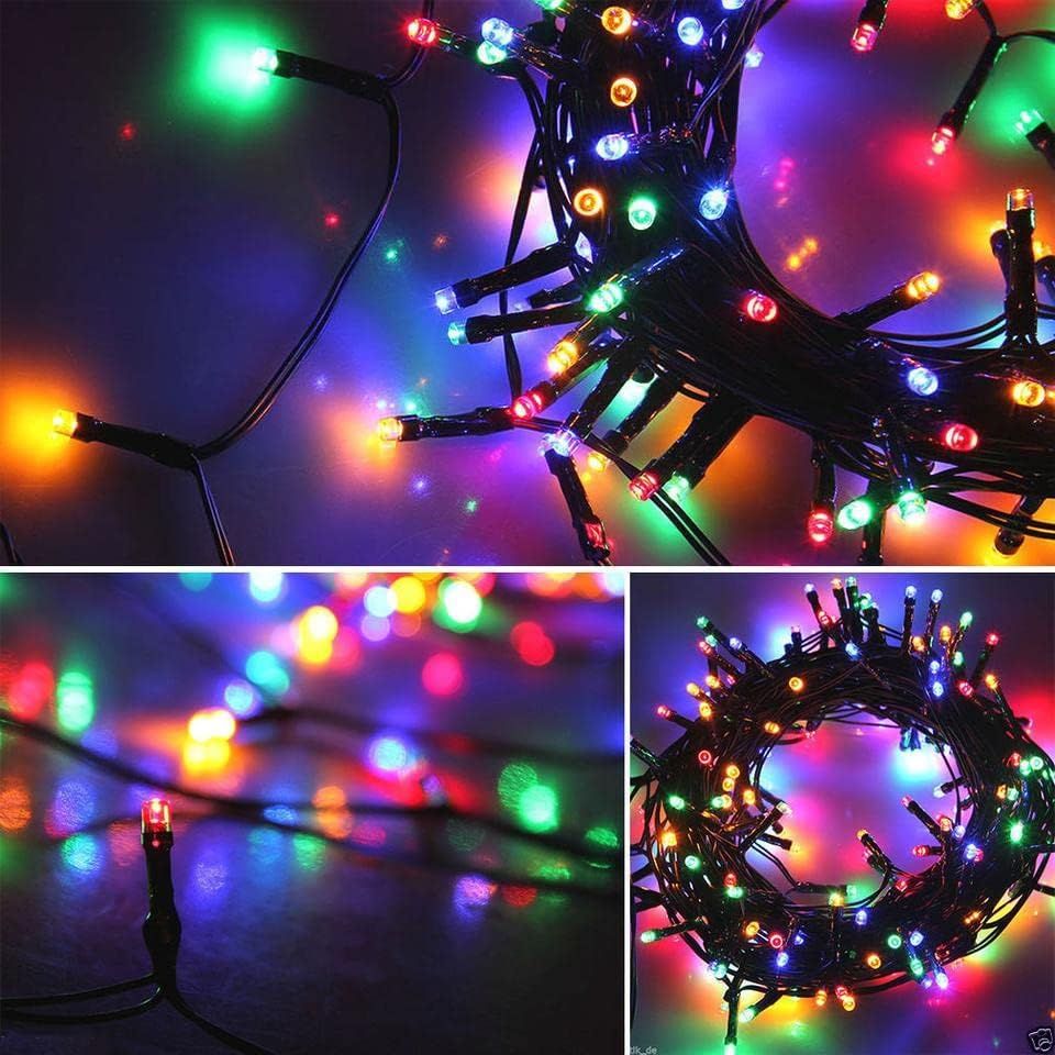 400 Low Voltage LED Curtain Lights 8 Functions 1.9x2M Christmas Decoration Multicolor