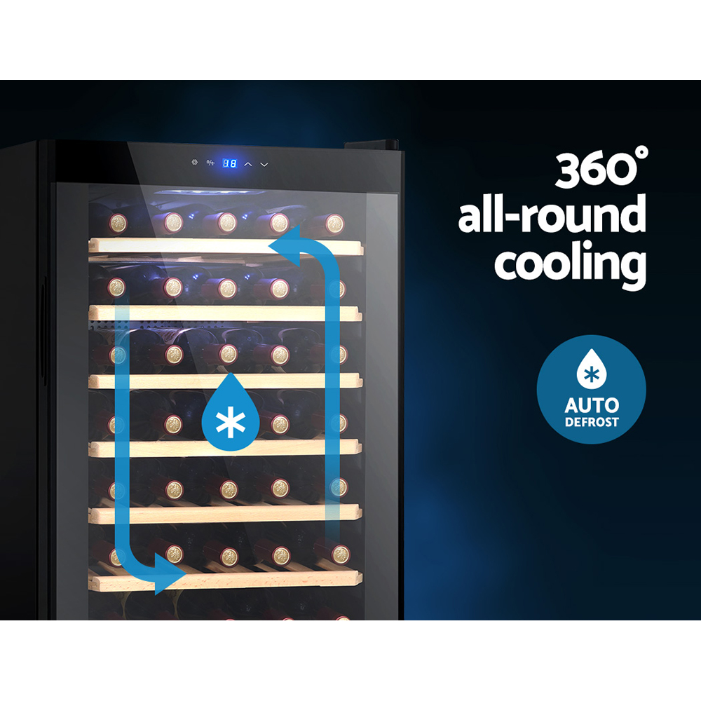 Devanti Wine Fridge Cooler 51 Bottles