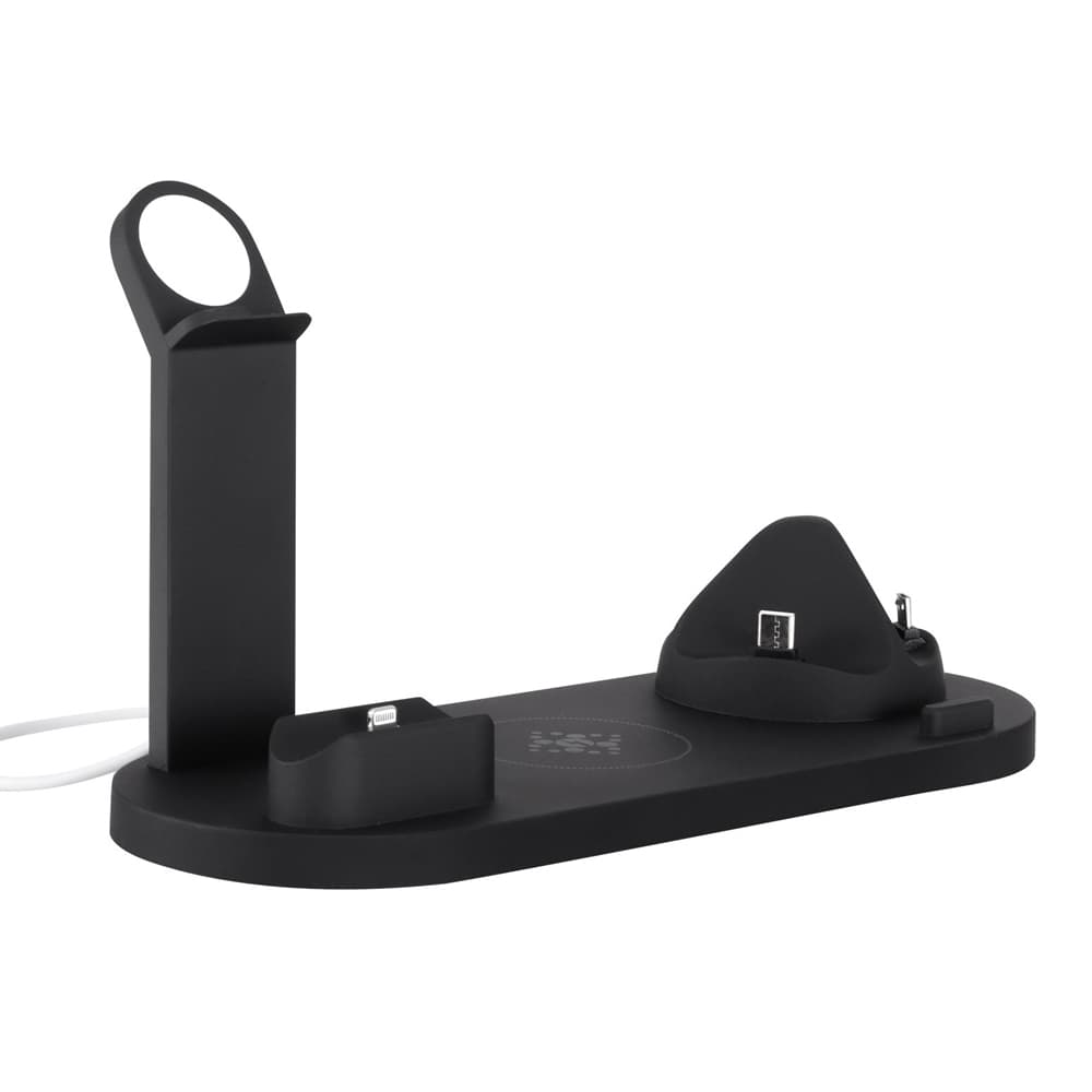4-in-1 Wireless Charger Multi-function Station 15W Black