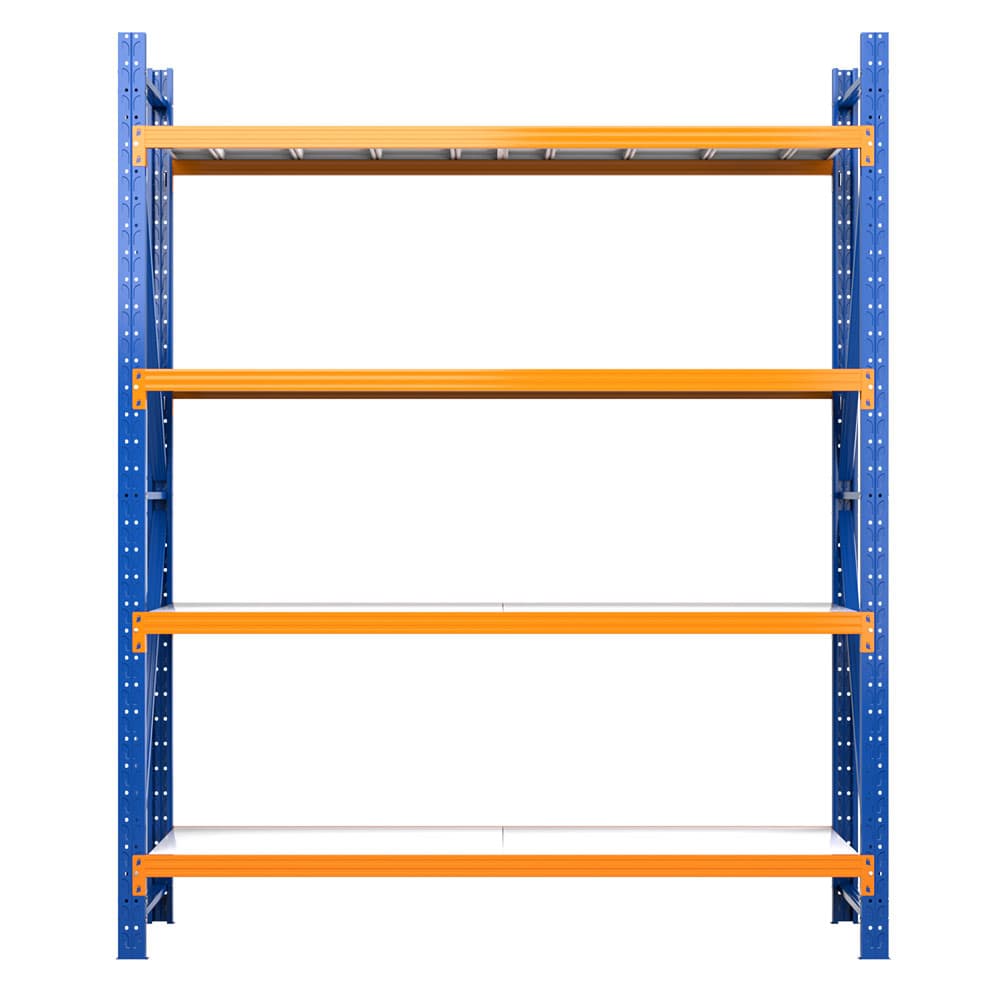 Freestanding Garage Shelving Heavy-Duty Steel 2.4M x 2M Blue
