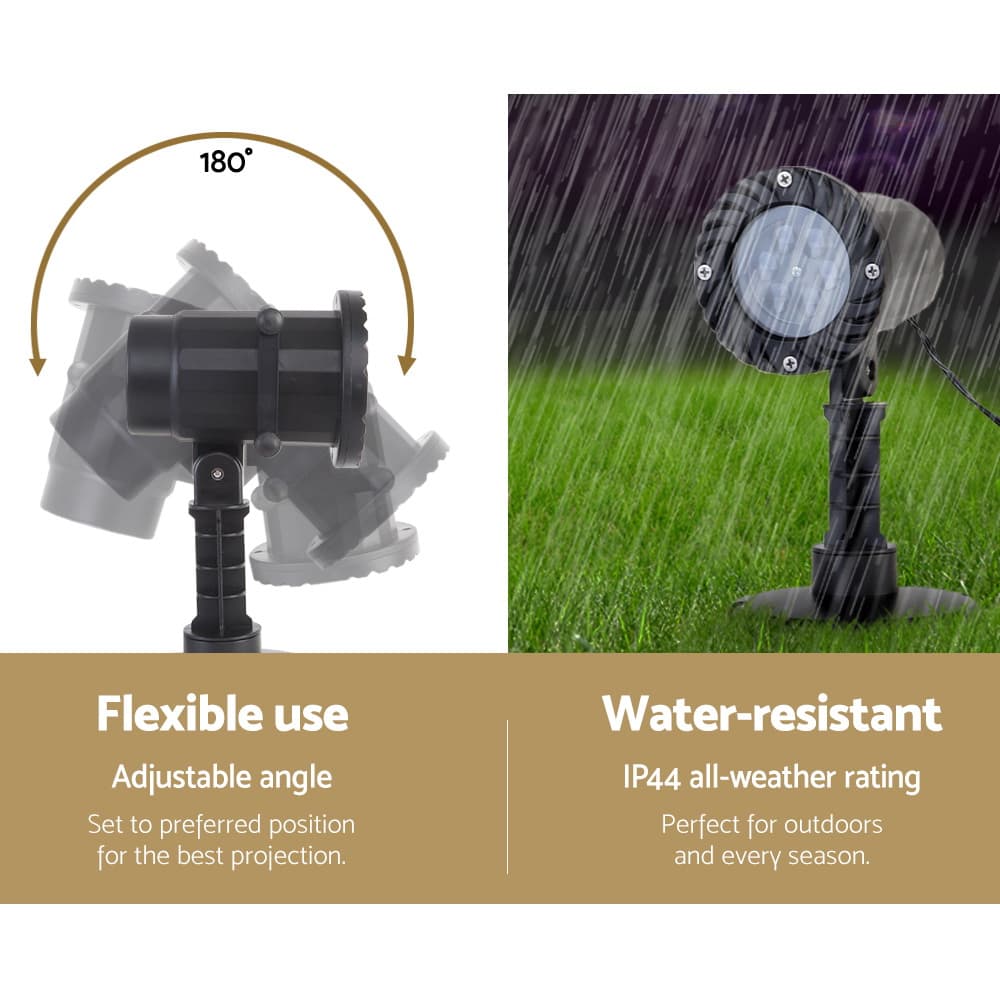 Laser Light Projector 12 Designs Adjustable Outdoor Indoor Use