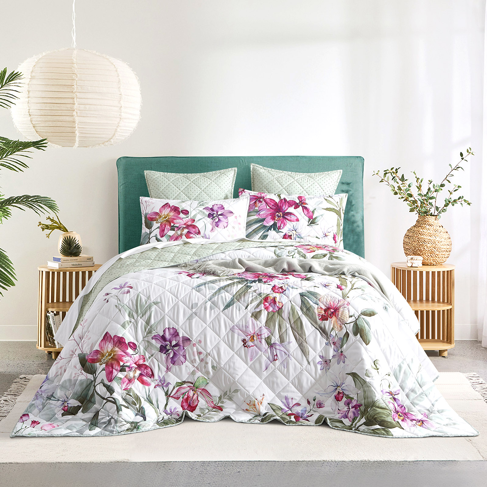 Kashmir Quilted Reversible European Pillowcase by Renee Taylor
