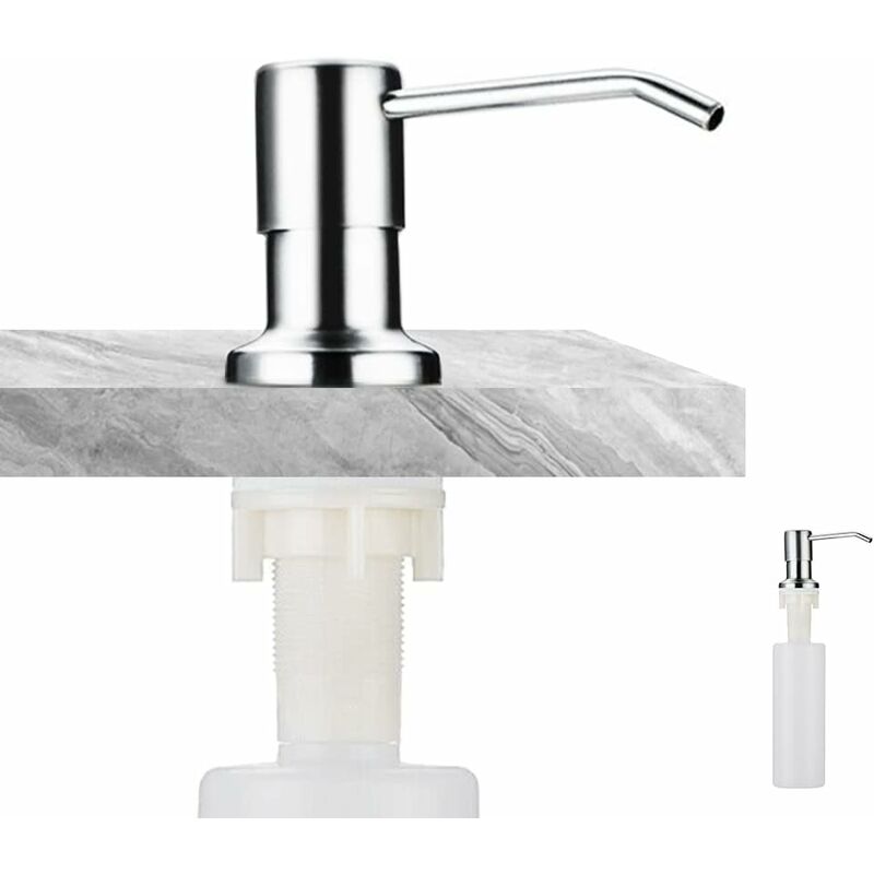 Soap Dispenser, Built-In Soap Dispenser, Stainless Steel Kitchen Sink Soap Dispenser, Built-In Soap Dispenser With