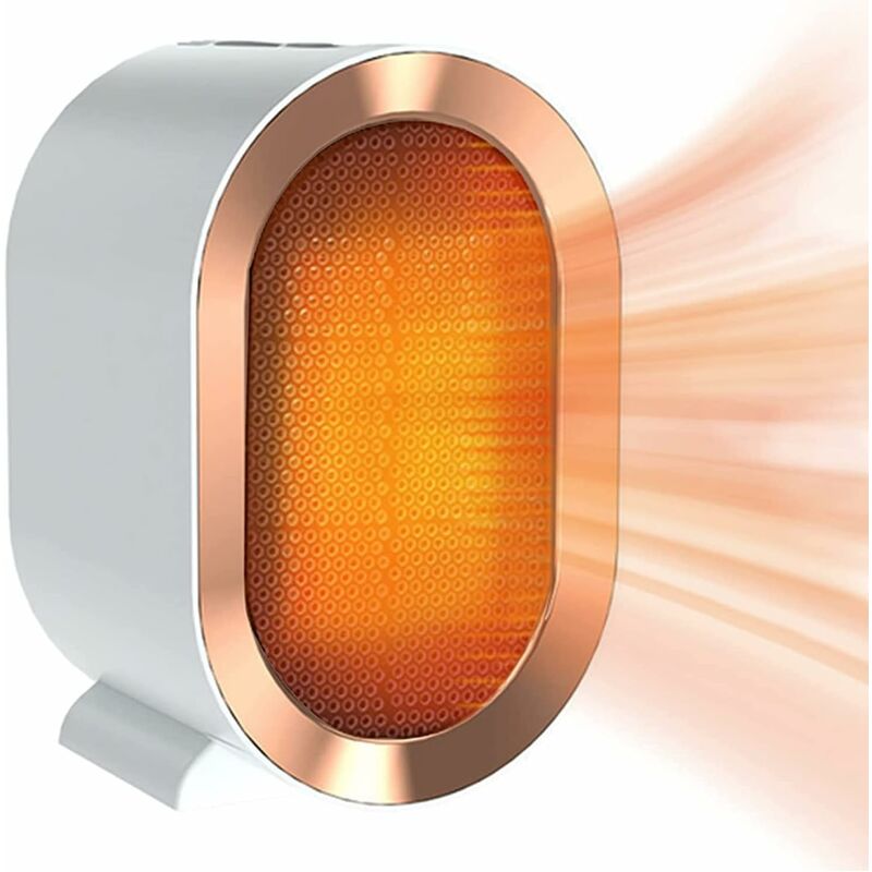 1200W ceramic PTC electric fan heater, two temperature settings, overheat protection, rapid heating, quiet operation, energy saving.