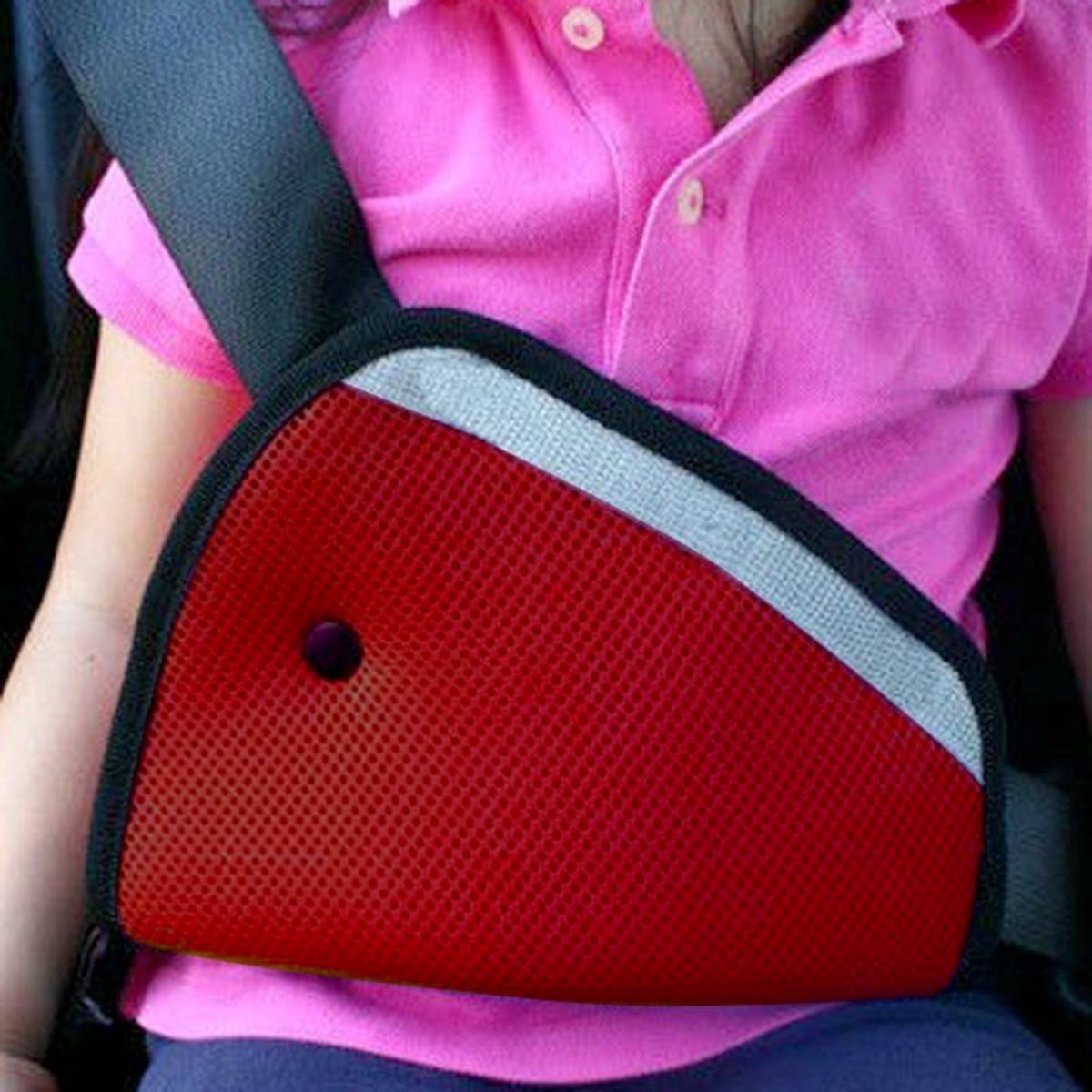 Car Seatbelt Cover | Child Seatbelt Protector | Child Seatbelt Cushion | Seatbelt Tensioner | Child Safety | Red