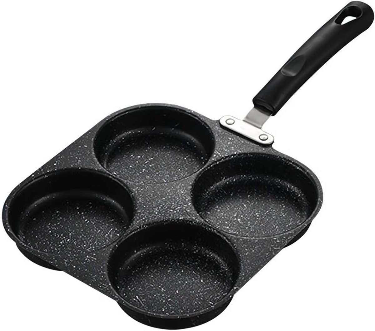 Non-stick egg pans - Cast iron egg frying pan - Breakfast burger egg pancake maker - for fried eggs, pancakes - Suitable for gas stoves and induction cooktops