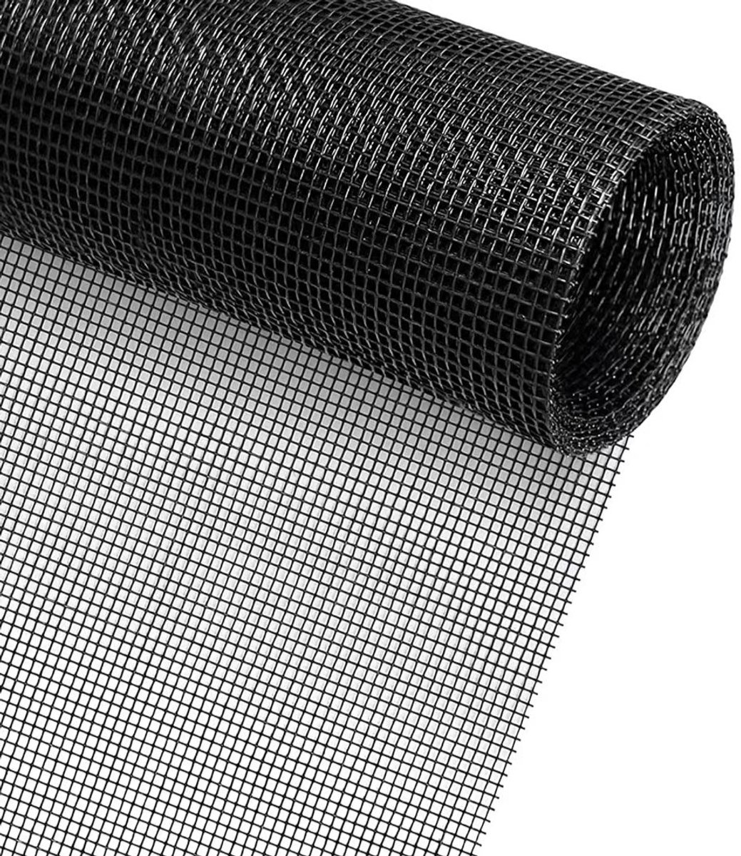 piece - Window screen 120 x 250 cm - Black - Mesh - Universal Window Screen - Custom-made screen mesh - Make your own screen - Anti-mosquito - Insect screen - Door screen