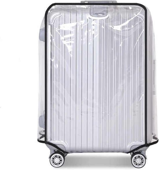 Luggage Cover - Transparent PVC Material - Waterproof and Scratch Resistant - Semi-transparent Luggage Cover - Suitable for Business Travel and Daily Use - 26