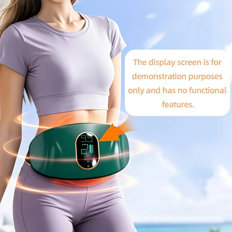 GREEN Portable Multi-function Abdominal and Leg Massager. USB-powered rechargeable lithium battery, 36V voltage. 5 minutes daily for core strengthening, waist slimming, postpartum recovery. An ideal gift for women.