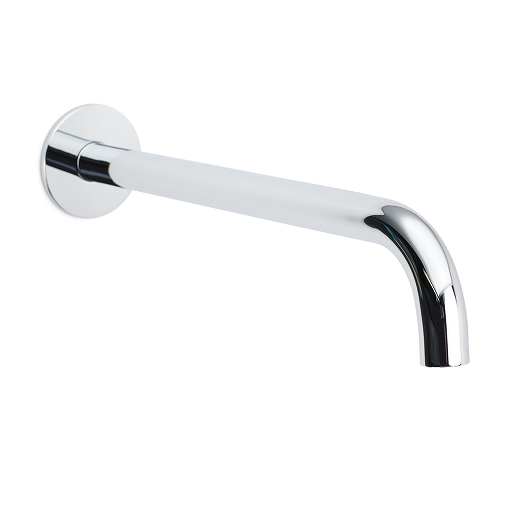 300mm Extra Long Wall Mounted Chrome Round Extention Bathtub Filler Spout Outlet