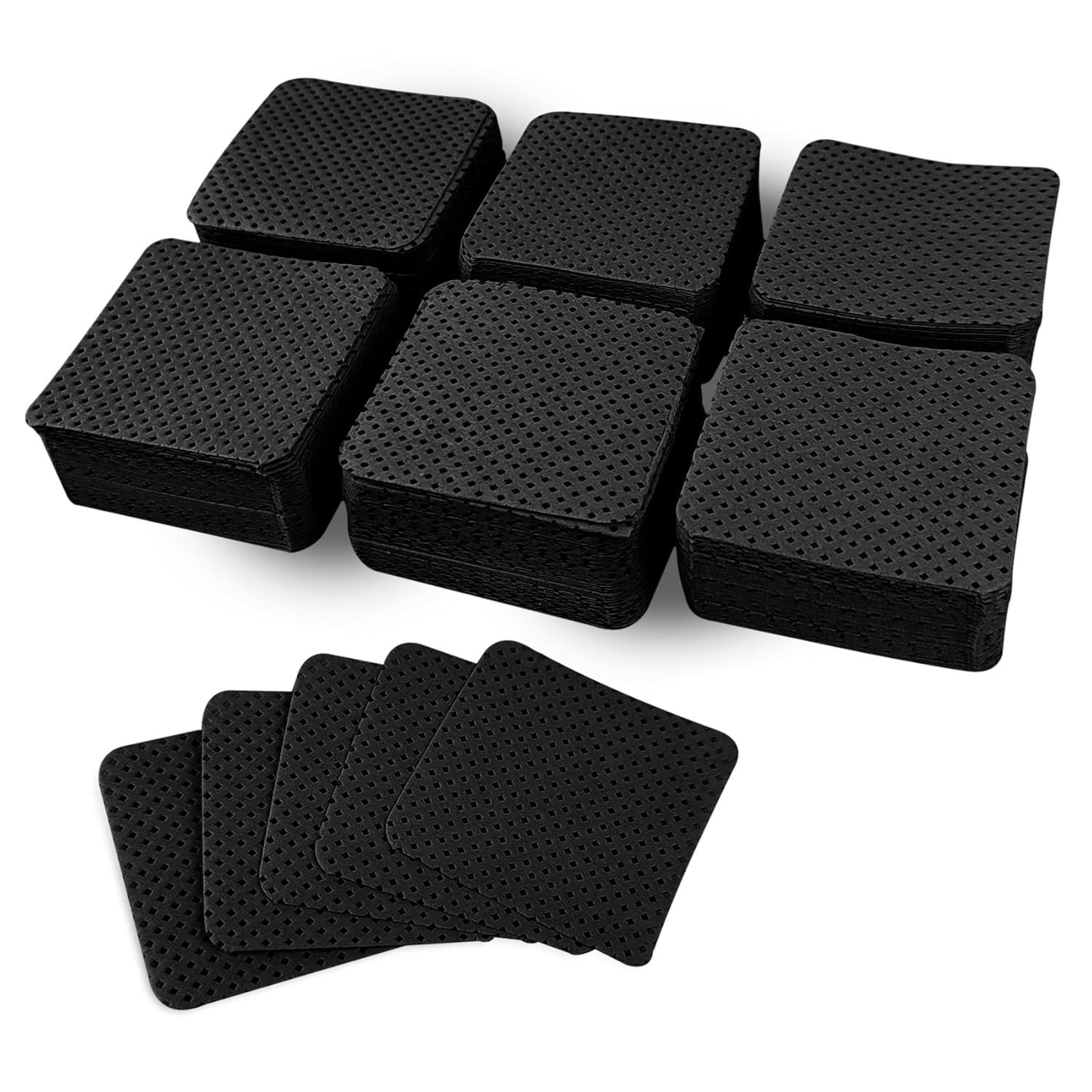 300 Pcs Grade Lint Free Wipes for Nails, Super Absorbent Nail Wipes for Gel Polish Removal, Eyelash Extensions, and Nail Prep (Black)