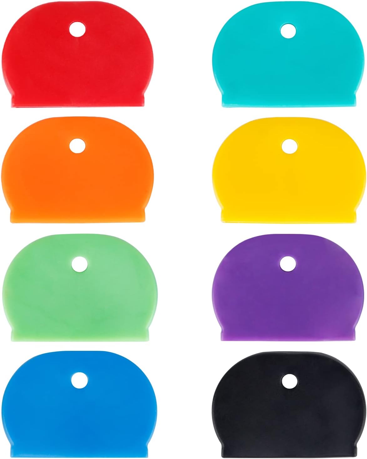 16 PCS 1.3 Inch Large Key Caps Covers Key Identifiers Markers Protectors for Large Thin Flat Key Heads (Not Suitable for Smaller or Standard Keys), 8 Assorted Colors