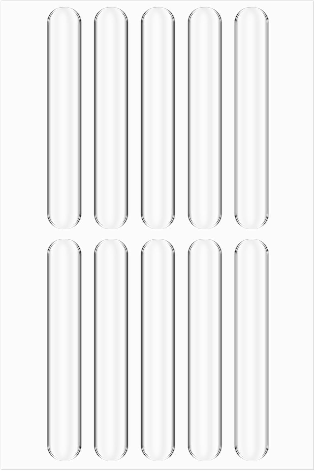 10Pcs Cabinet Bumpers, Transparent Cabinet Door Bumper Silencing Rubber Bumpers for Cabinet Door, Self Adhesive Door Bumper for Home Wall Doors Cabinet Refrigerator Toilet Covers Table Corners