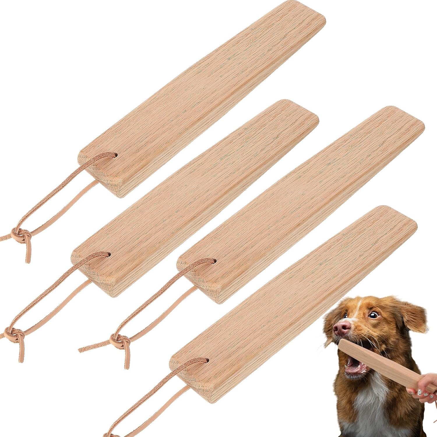2 Pcs Break Stick Dog Fight 10.04'' x 1.77'' x 0.79'' Dog Stick Toy with Ropes for Training German Shepherd Most Dogs