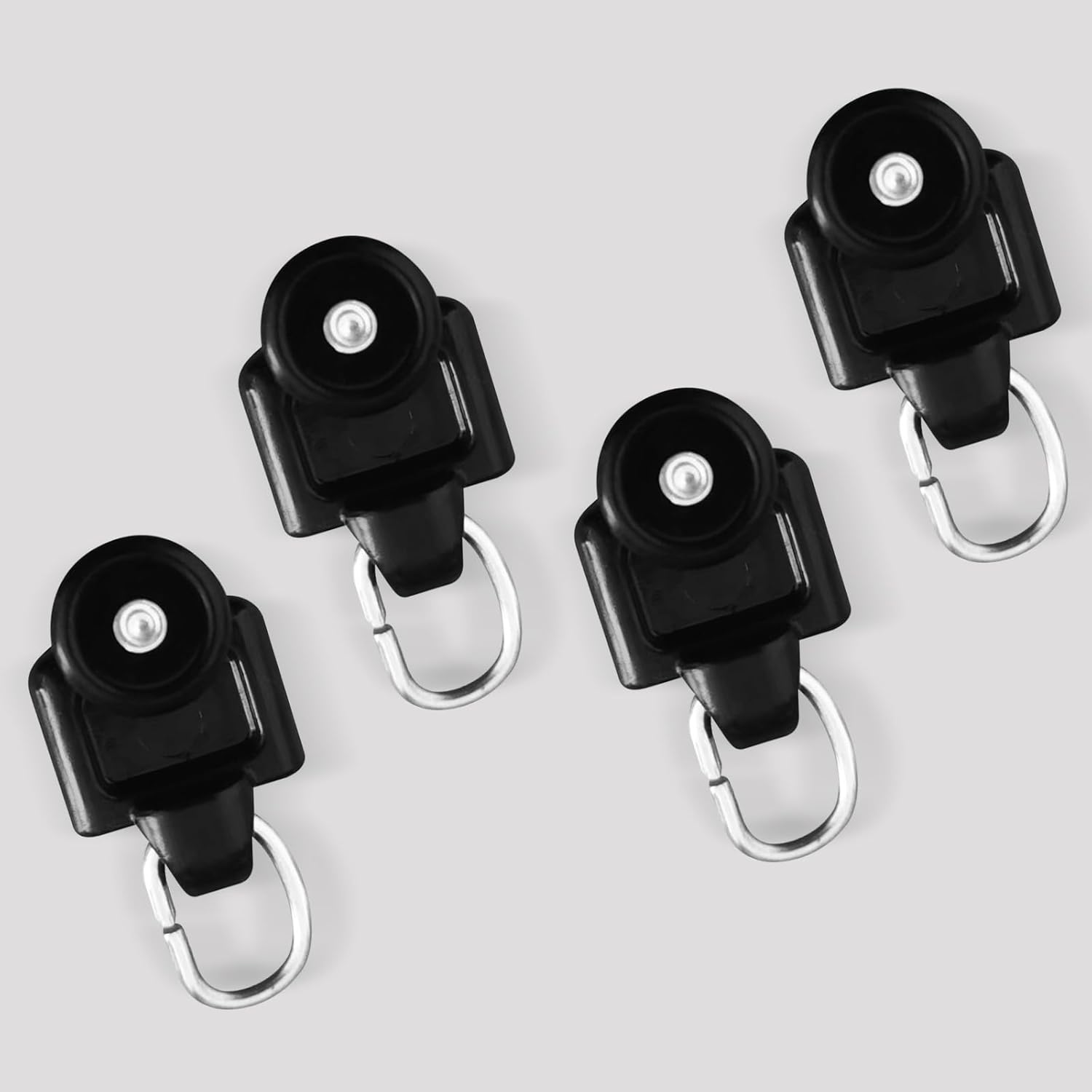 Curtain Tracks Ceiling Wall Mounted Heavy-Duty Curtains Rails Room Divider Curtain Track for Living Room Bedroom Room Shower Divider Special Pulley Black 20PCS