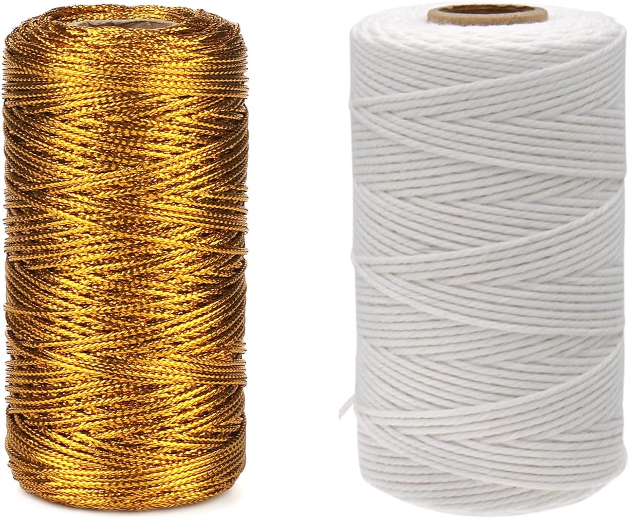 White Twine String and Gold Twine String