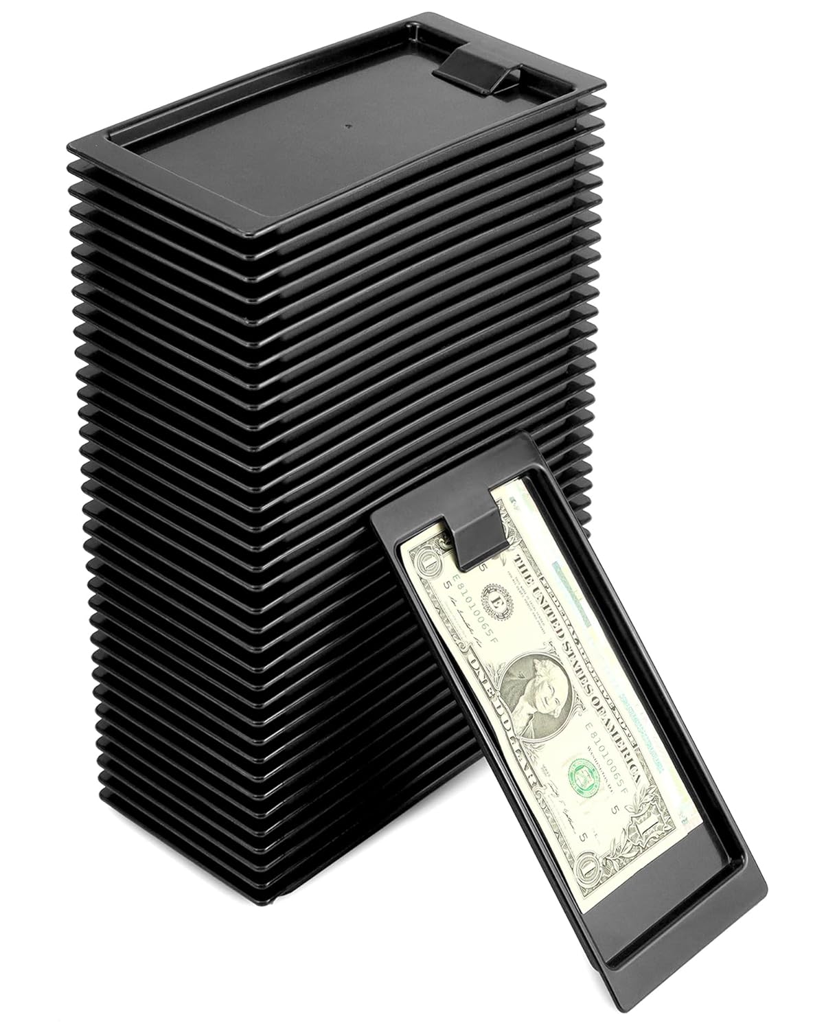 Black Check Holders, 36 Pcs Check Presenters Trays, Check Tip Holder for Receipts, Cash, Credit Cards, Used in Restaurants, Cafes, Bars, Hotels and Dining
