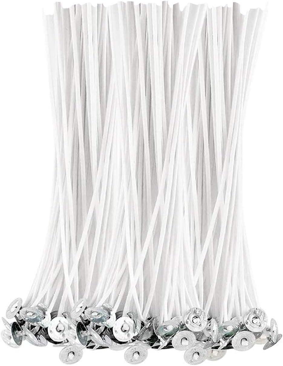 Candle Wicks 6 Inch 200pcs Large Cotton Wicks String for Candle Making Supplies