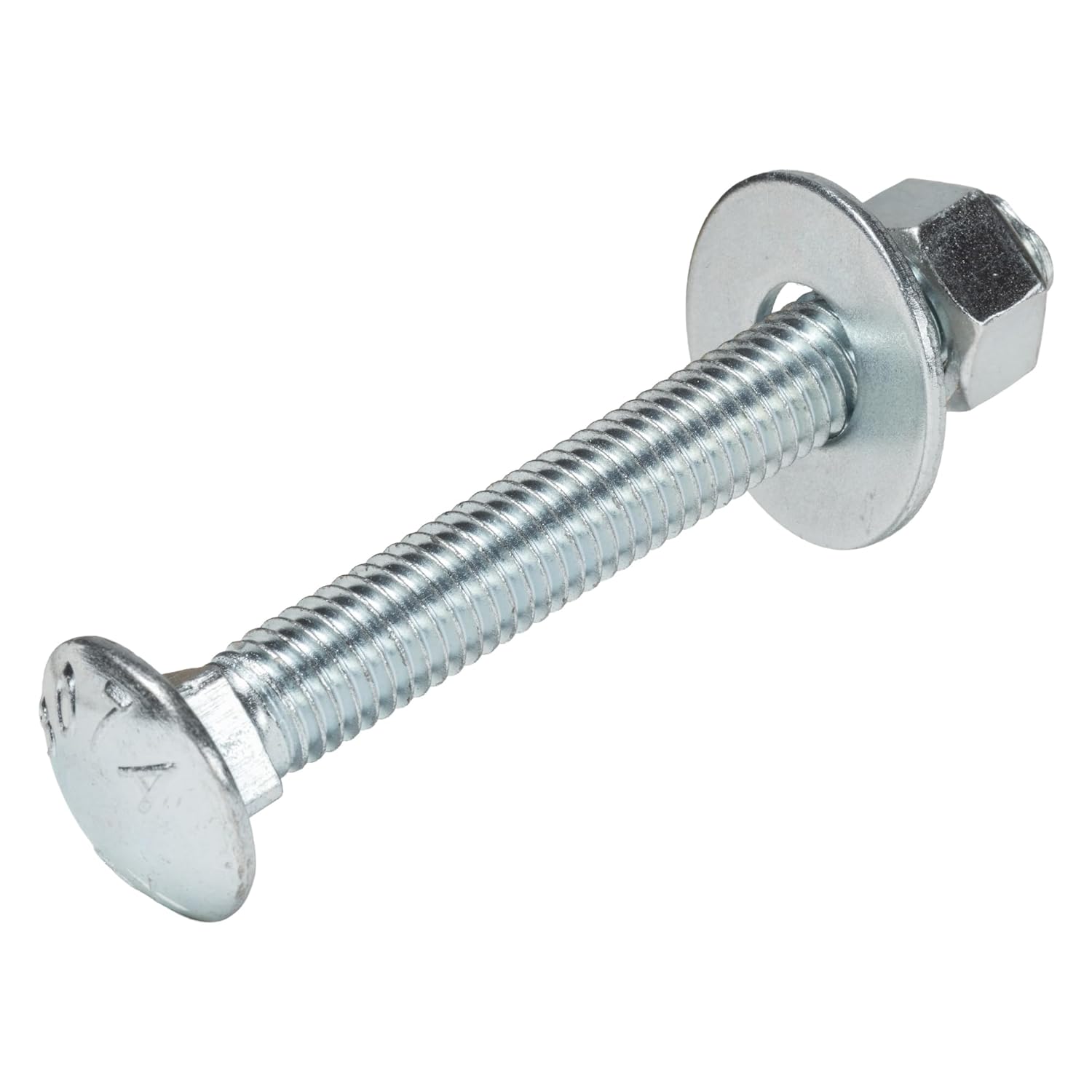 1/2" x 4" (25 Pack) Zinc Carriage Bolt Kit, Grade 307A by Makers Bolt