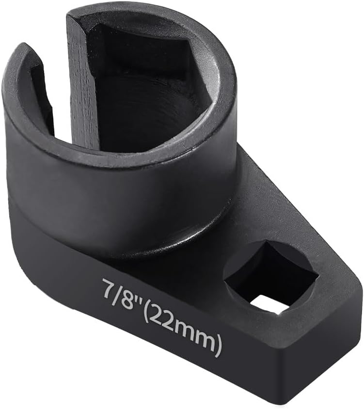 Offset O2 Sensor Socket, 7/8-Inch (22mm) with 3/8-Inch Drive, Universal Fit for Vehicle Oxygen Sensor Removal