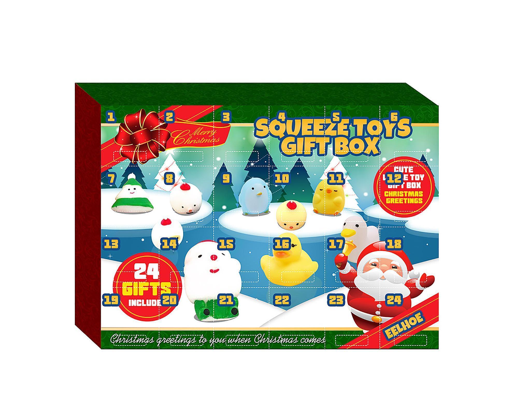 24 Days of Christmas Blind Calendar Christmas Squeeze Gift Box