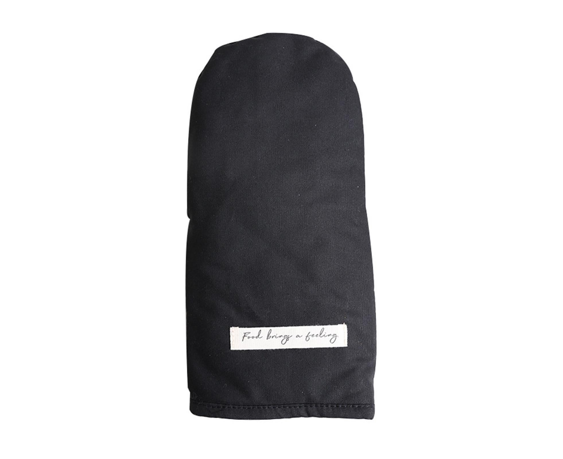 Heat Insulated Glove Cotton Grilling Gloves-Black