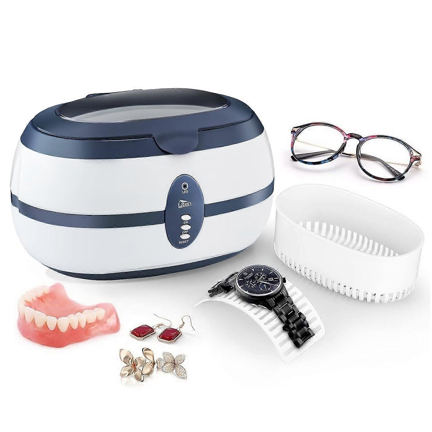 Uten Professional Ultrasonic Jewelry Cleaner with Watch Holder & Basket