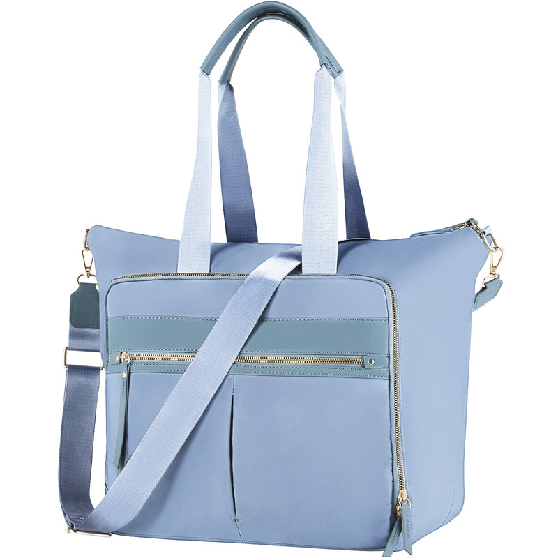 Travel Bag - Women's Travel Bag - Sports & Fitness Bag - Yoga Bag - Sports Bag - Carry-On Luggage - Waterproof & Durable - 40x21x34 cm - Dry/Wet Separation Luggage - Weekend Bag - sky blue