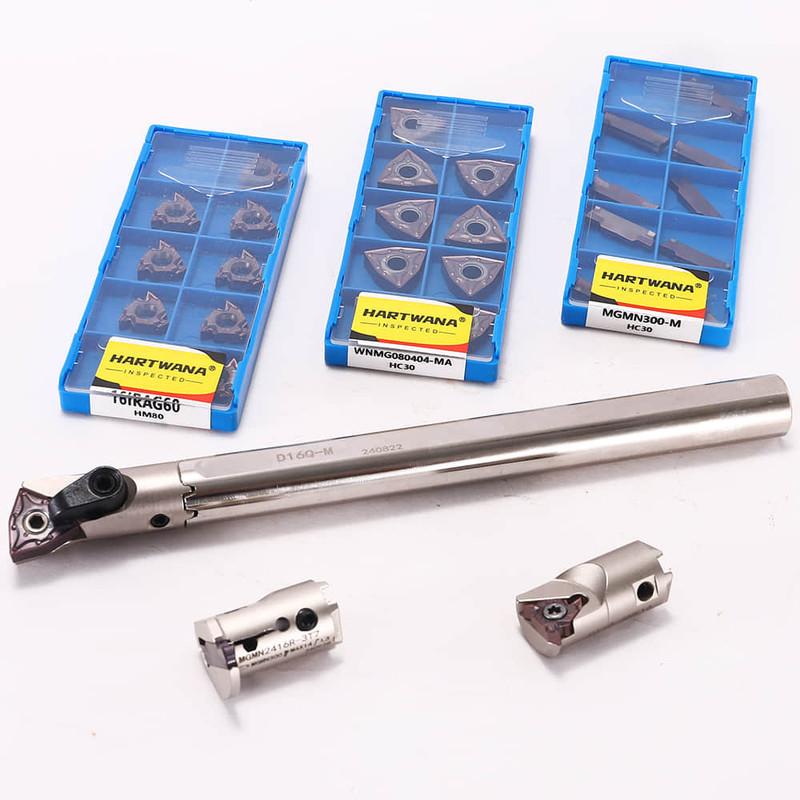 Indexable Boring Bar Turning Holder Modular Threading Grooving Carbid Inserts