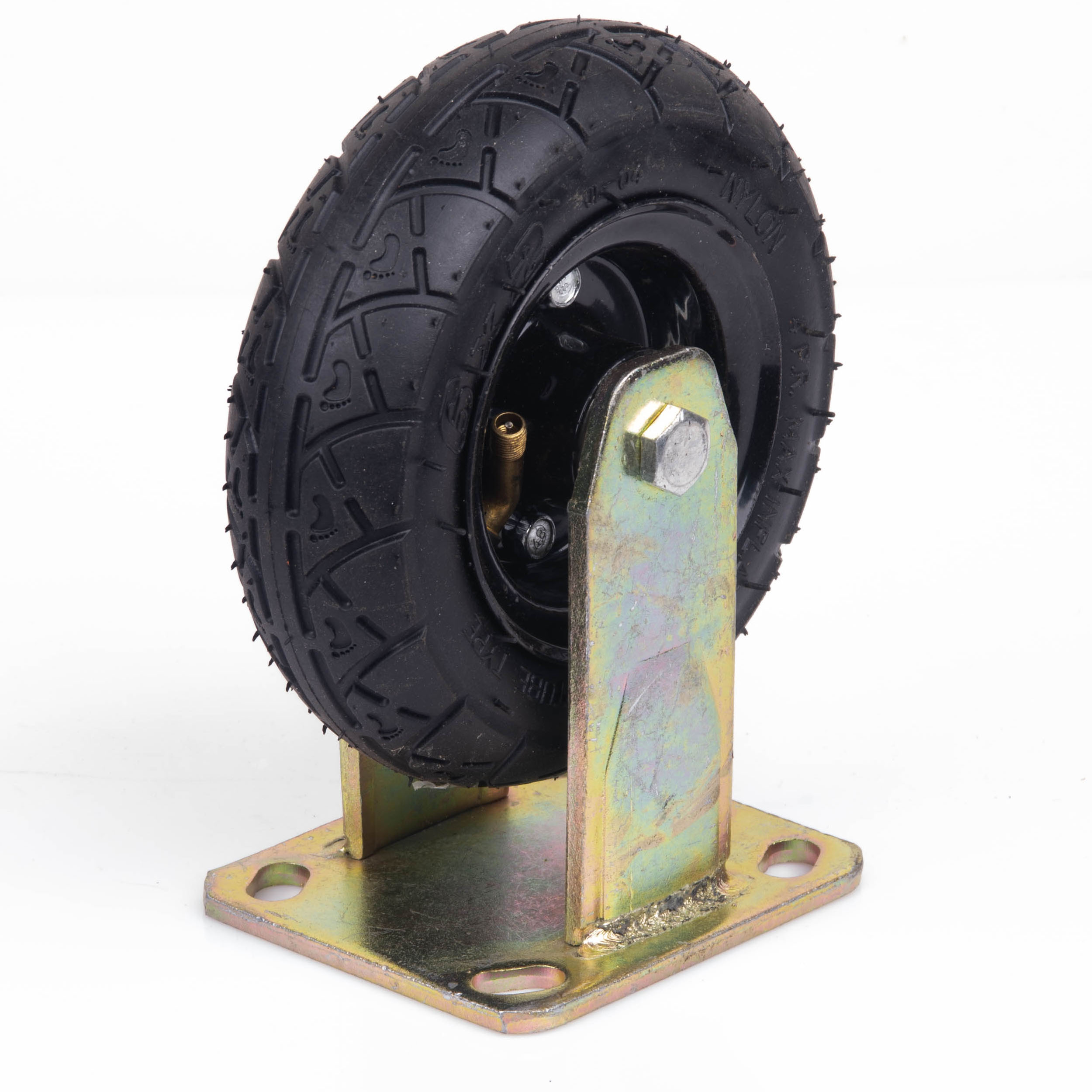 6 Inch Fixed Castor Caster Pneumatic Tyres Tyre Wheel Trolley Cart Wheelbarrow