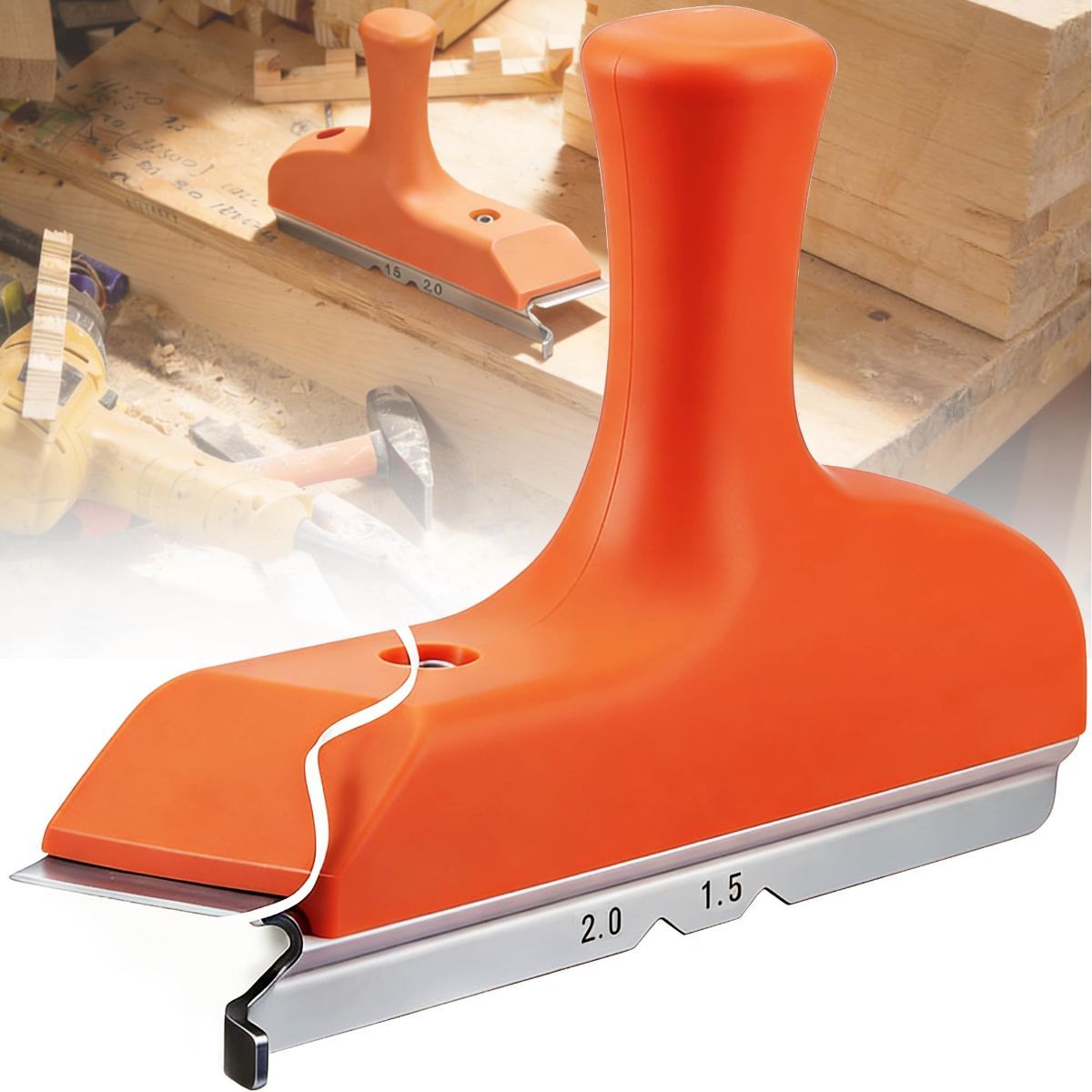 Edge Banding Trimmer, with Sharp Stainless Steel Blades and Ergonomic Grip, 3-in-1 Edge Trimming Tools, Suitable for Straight, Curved, and Chamfered Veneers, PVC