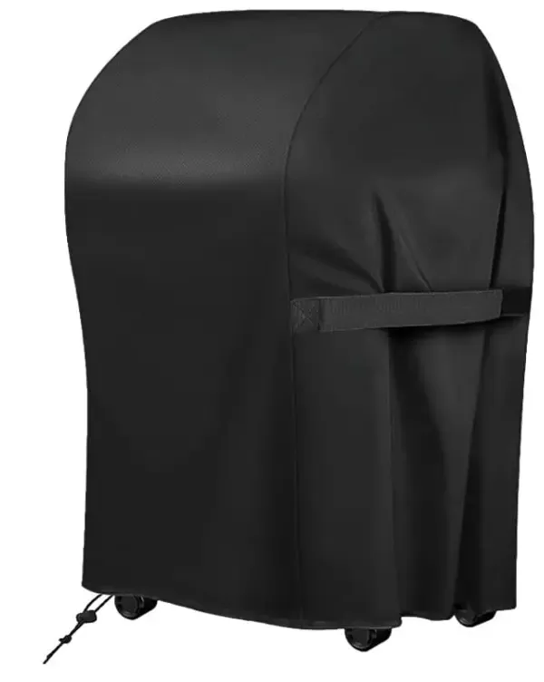 1 Piece Waterproof BBQ Grill Cover, UV-Resistant Oxford Fabric Outdoor Protector with Drawstring Closure, Black, 67 x 77 x 110 cm
