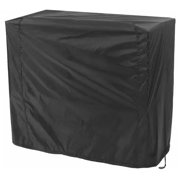 1 Piece Square BBQ Grill Cover,210D Waterproof Oxford Fabric UV-Resistant Outdoor Protector with Secure Strap, Black, 80 x 66 x 100 cm