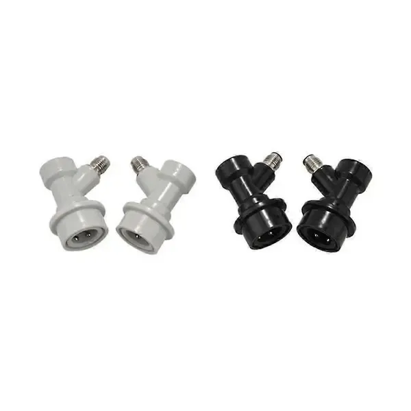4 Pack MFL Ball Lock Disconnects for Gas and Liquid Keg Lines, 1/4 Inch Quick Connect Fittings, Black and White