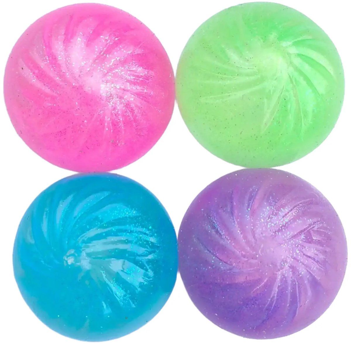 4 Pieces Giant Squishy Dumpling Squishy, Sparkling Crystal Dumplings, Anxiety Reducer, Fidget Squishy, Sensory Fidget, Decompression Toy