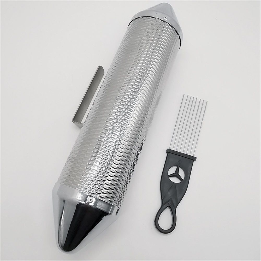 Metal 12"x 4" Stainless Steel with Scraper Latin Percussion Instrument,Latin Percussion Instrument, Professional Band Accompaniment Sand Hammer for Musical