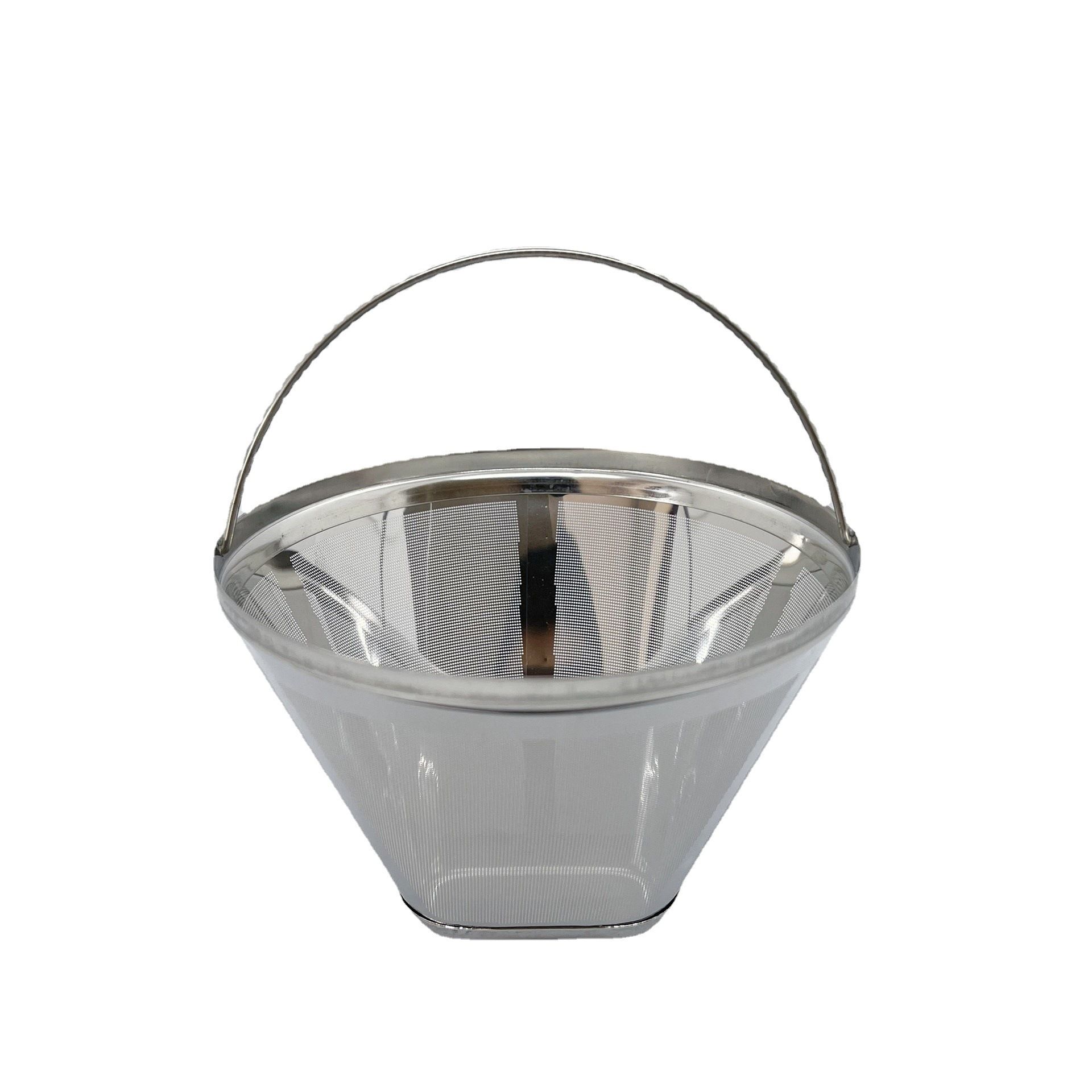 Reusable Cone Coffee Filters 304 Stainless Steel Coffee Filter，Filter Coffee Maker, 2Pcs Permanent Cone Filter