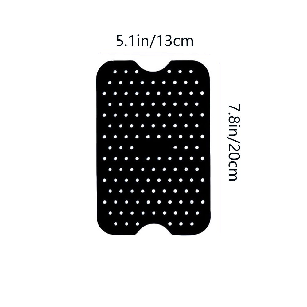 Reusable Silicone Air Fryer Liners Non-Stick Silicone Liner Black for Double Basket Air Fryer, Pack of 1