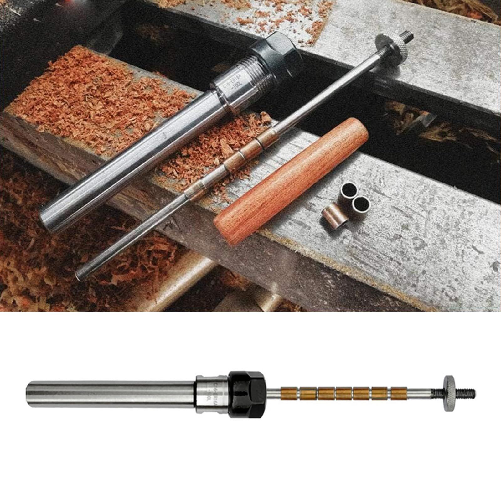 Wood Turning Pen Lathe Machine Revolving Centre Wood Turning Mandrel Lathe Mechanical Woodworking Pen Straight Shank Wood
