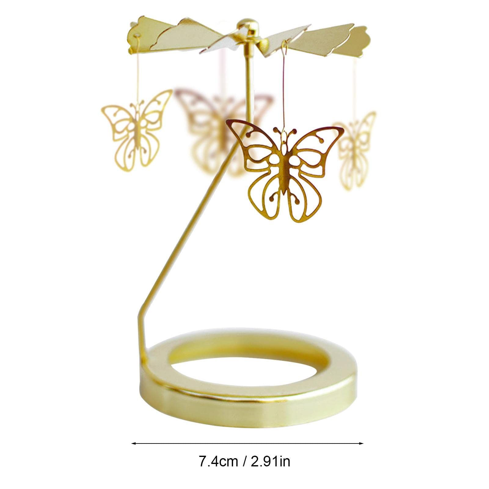 Rotating Candle Holder | Rotary Candle Holder Table Decoration - Metal Revolving Candlesticks Table Centerpieces for Wedding