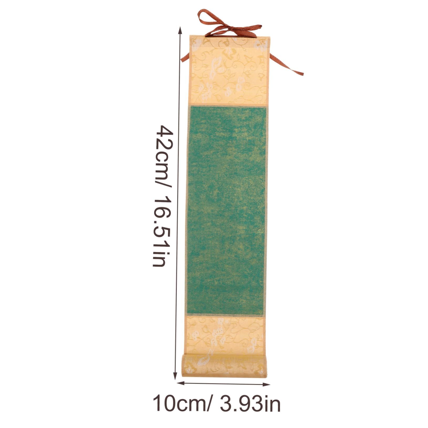 Scroll Paper Small Hanging Scroll Chinese Calligraphy Art Wall Scroll Accessories Picture Scroll Gilt Cloth Calligraphy Blank