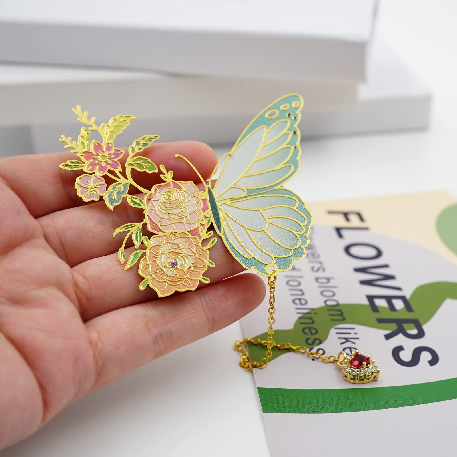 Butterfly Bookmarks for Women,Cute Funny Metal Bookmark,Unique Gifts Book Markers for Women Book Lovers,Teacher Appreciation Gifts