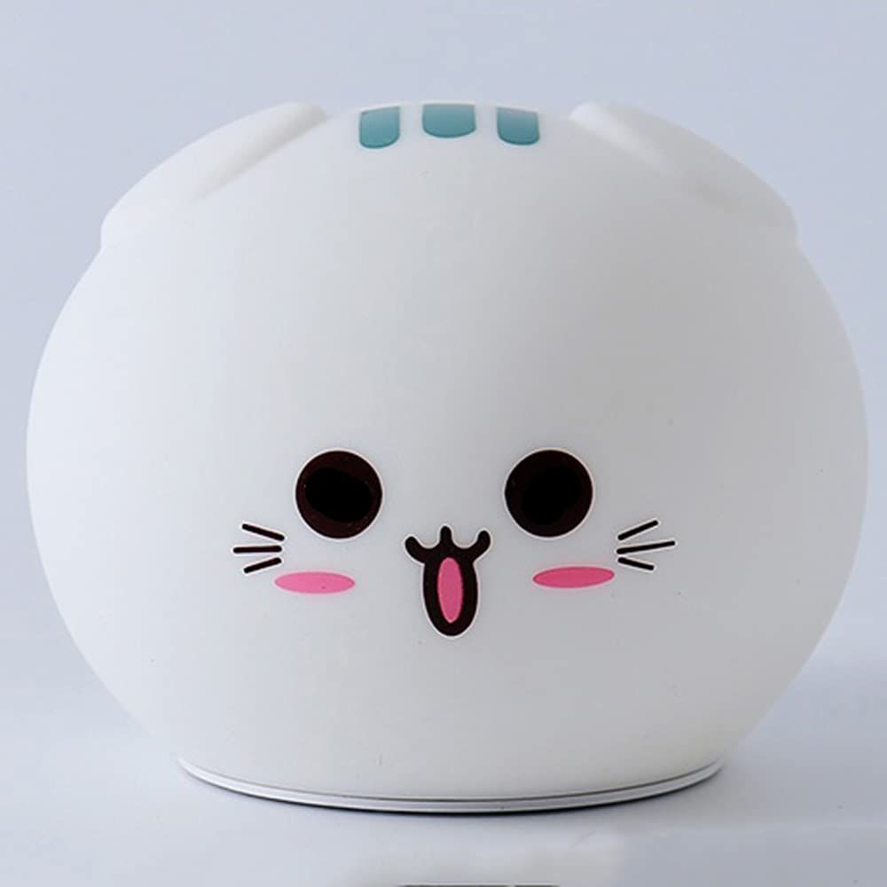 Cat small desk lamp, room night lamp, bedroom bedside charging small night lamp, baby feeding lamp, atmosphere with sleep night lamp