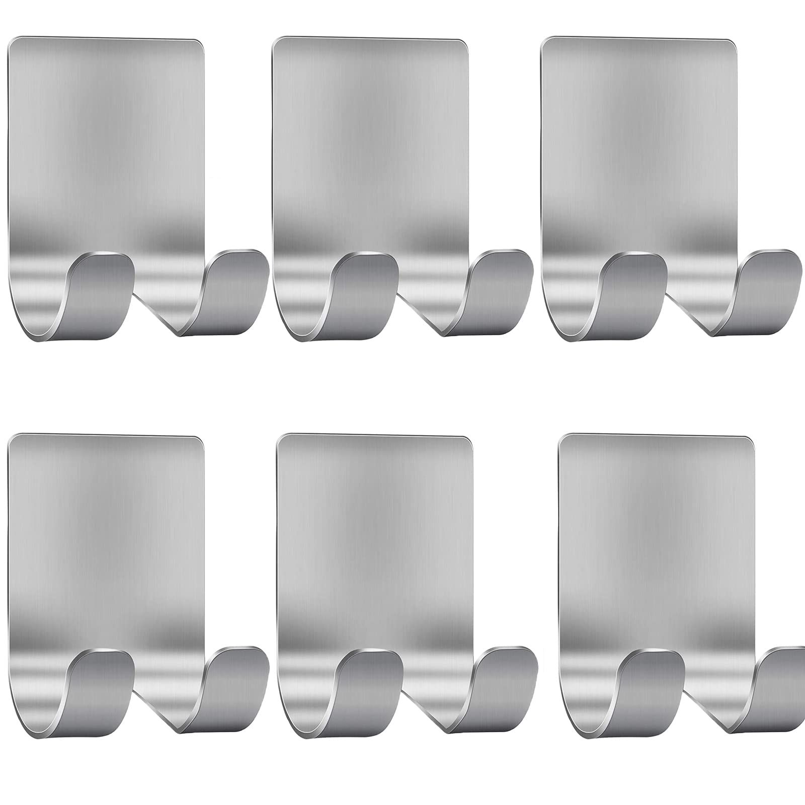 8 pcs Razor Holder for Shower Shaver Hook Hanger Stand Self Adhesive Stainless Steel Utility Storage Hook Shower Hook for Razor