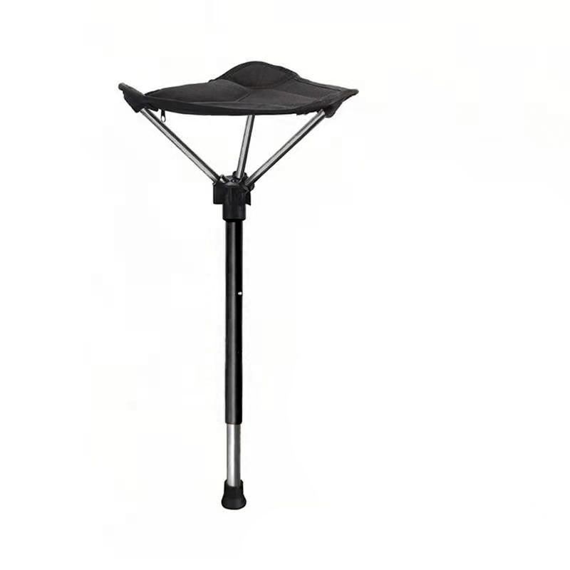 Folding Chair Fishing Tools Chair Outdoor Telescopic Folding Stool Portable High Chair Single Leg Chair Outdoor Camping Fishing