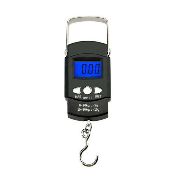 Fish Scale,Portable LCD Electronic Hand Scale Travel Hanging Fish Scale with 1m Ruler Tape Precision Steelyard Scales for Fishing