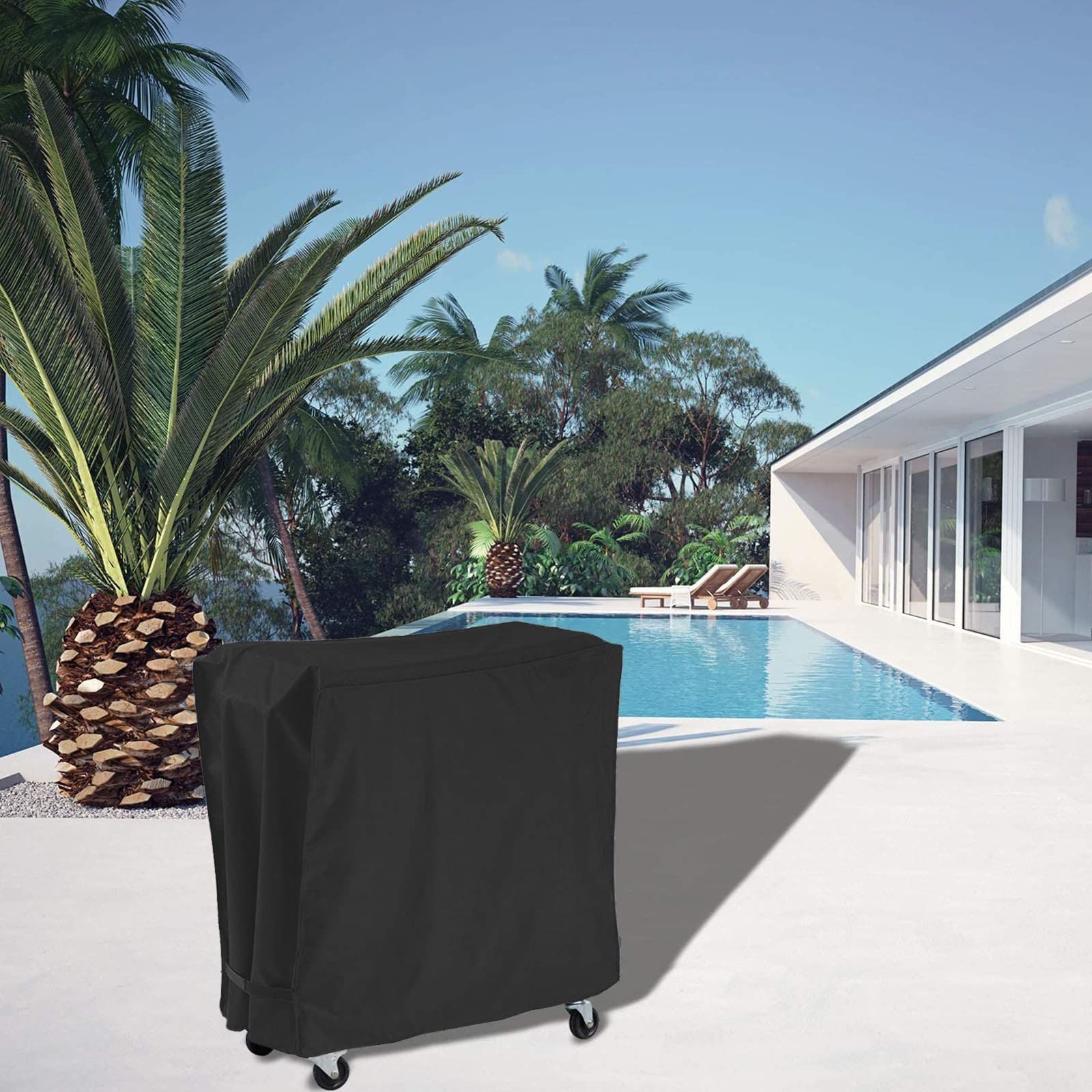 Cooler Cart Cover Waterproof with UV Coating,Fits Most Rolling Cooler Cart Cover Outdoor Beverage Cart Ice Chest Protective