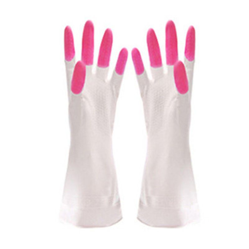 Dishwashing Cleaning Gloves, Reusable Unlined Kitchen Gloves, Non-Slip Cleaning Dishwashing Kitchen Dish Washing Cooking （2pcs）