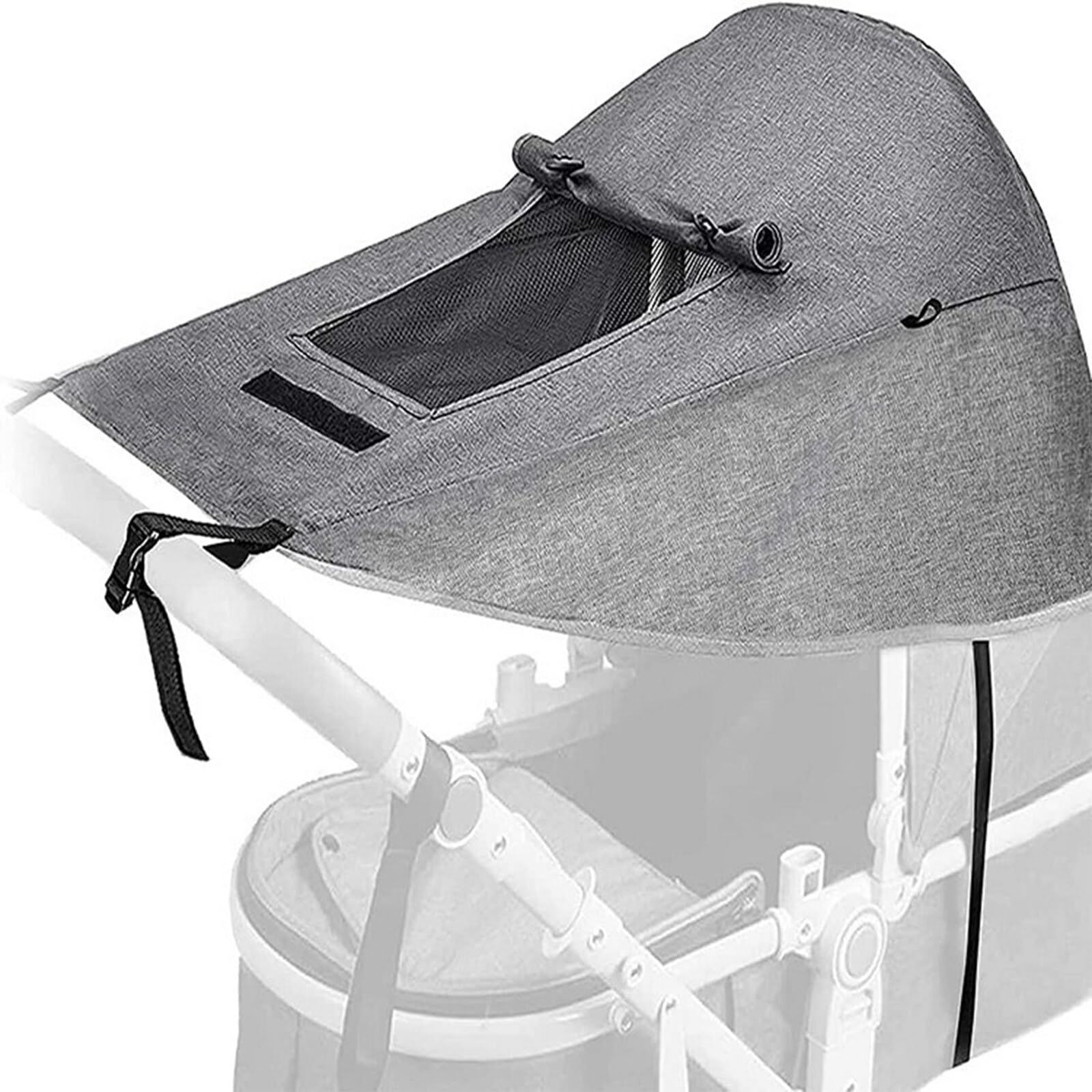 Stroller Sun Shade for Baby Sun Protection Stroller Umbrella with Viewing Window UV Protection Sun Shade Universal Stroller Sun